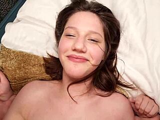 Girl next door with tattoos gets close-up hardcore fuck, leaving her wet and shaking