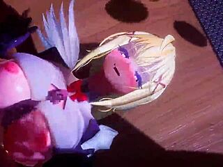 Konosubas kåte sexfest-animasjon med store pupper og hard knulling