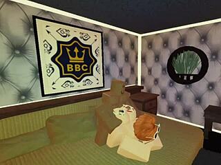 Redhead slut bends over for daddy's big cock in ass pounding part 2