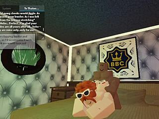 Redhead slut bends over for daddy's big cock in ass pounding part 2