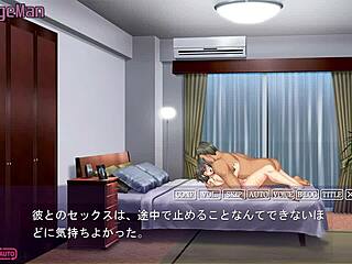 Nodoka cheats in hentai anime