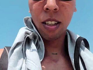 Cute Sexy Latina Spots Me on Beach Then Quickly Goes for Intense Cum-Filled Action in Public