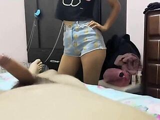 Teen Babe Gets Fucked from Behind in Shorts!