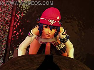 Kiriko From Overwatch Offers Blowjob To Random Guy.