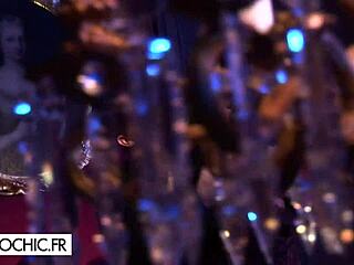 Jade Laroche explores blindfolded fantasies in lingerie