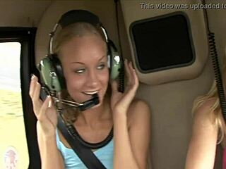 German lesbians tease on air