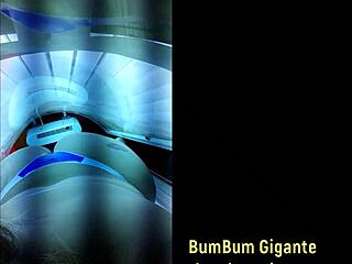 i'm preparing for my lover in the tanning booth. join my videos on bumbumgigante!