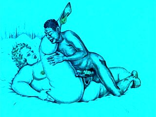 Vintage erotic illustration from antique anime hentai