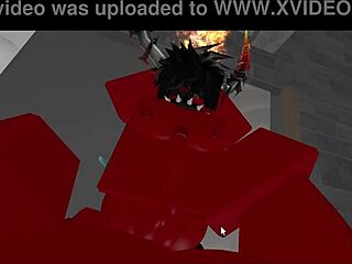 Demon pounds hot rich femboy with deep creampie