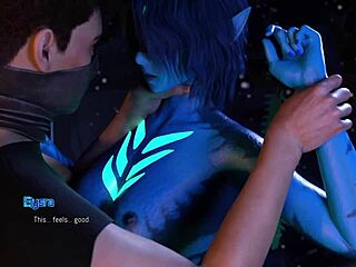 i love how this busty cyberpunk alien takes anal creampie hard