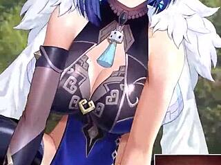 i can't stop watching yelan in genshin impact hentai