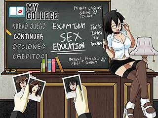 Oh my, in my college game part 1, the student and teacher get wild!
