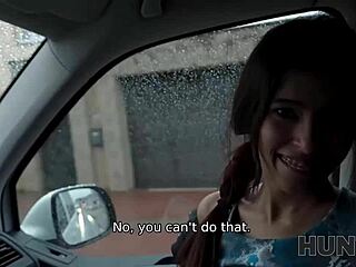 Latina Wife Gets Clothes Ripped In Road Trip Fuck While Husband Watches.