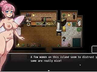 Lost Lagoon Harem Hentai Game Ep 2 Cute Girl With Huge Tits Fell In The Bathtub And Exposed Her Wet Pussy