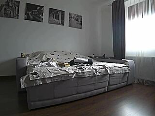 Friend visits wife on couch