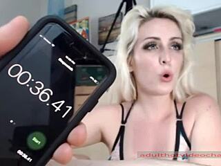 Singing webcam blonde blowjob