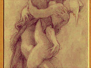 vintage drawings capturing erotic moments in a casual way