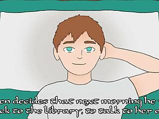 In the library, tomni's hentai romance unfolds with big tits and bookworm vibes.