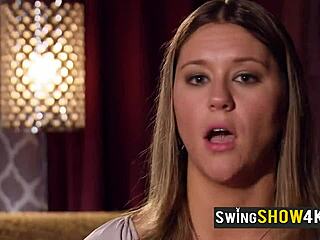 Wild orgy in limousine with horny swinger couples