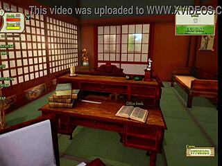 Hentai gameplay with big tits and monster cock