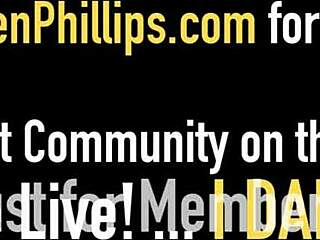 big boobed redhead lauren phillips slurps cum after hot bj