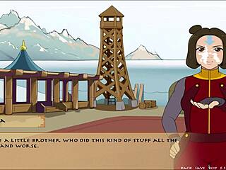 Busty Korra gives intense handjob in Four Element Trainer Book 5