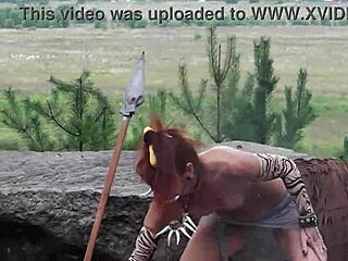 Mature outdoor fun in stone age style