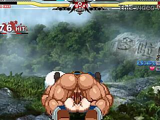 Brian vs Ryougi Shiki in Anime Cumshot