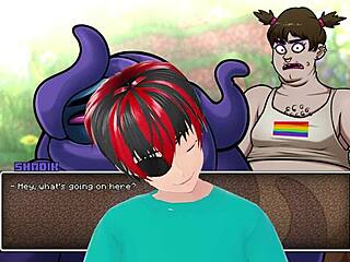 Some hot underwear in hornycraft. Big tits and ass in cosplay blowjob.