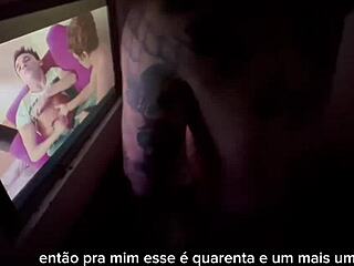 Bearded man sucks 41 cocks