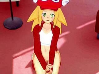 Roll begs for servicing and lubrication in Megaman hentai