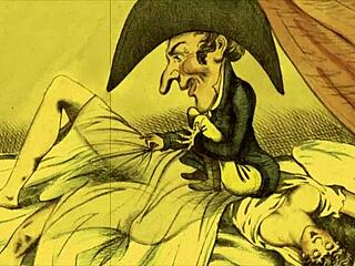 vintage erotic illustration from retro anime hentai cartoon