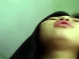 Young Asian teen fucks for fun with cock