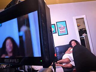 Cock Slut Gets Anal Cumshot Backstage!