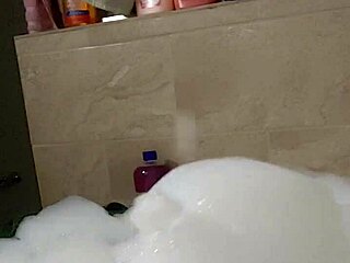 Cyno enjoys solo bubble bath fun in cosplay costume 😊