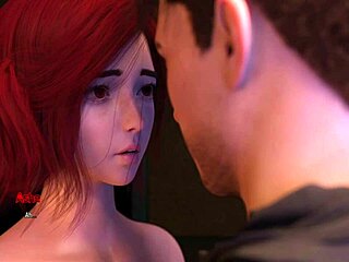 สาวแดงอวบขี่ควยยักษ์สไตล์คาวเกิร์ลในเซ็กซ์เฮนไตแรง