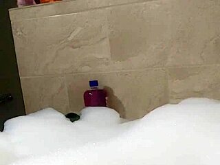 Cyno enjoys solo bubble bath fun in cosplay costume 😊