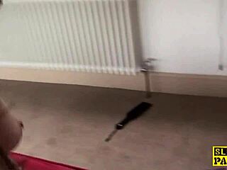 british bigtitted sub squirts rough before cumshot facial