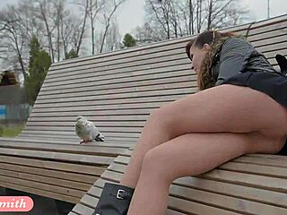 Jeny Smith Seamless Pantyhose Public Upskirt