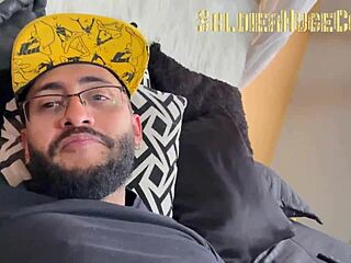 My Friend's Whore Latina Drops By For Dirty Talk, Ball Licking, And Cumshot In Mouth