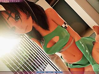 アパートで可愛いアニメ娘が騎乗位してるヘンタイ！アニメ娘騎乗位