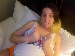 i'm a cheating pregnant wife about to fuck the tv repairman hard.