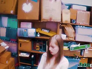 Intense Emotions Unleash In Doll-Like Teen's Bareback Table Encounter With Fake Shop Manager