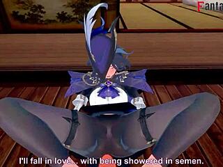 clorinde blowjob in genshin impact fantasy