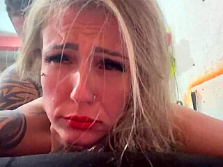blonde woman feels everything intensely