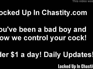 Your Dick Belongs to Us in Femdom Bondage