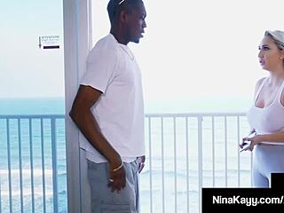 Big Butt Nymphomaniac Nina Kayy Mounts Lover!