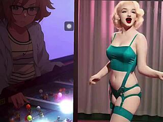 pinball fetish featuring manic sabrina in bizarre play.