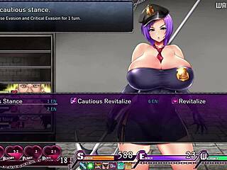 Karryn navigates prison level 2 in this hentai adventure