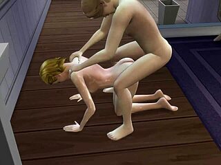 The Sims - Young 18+ Blowjob in Wild 3D Action